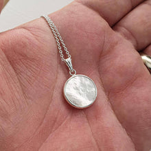 Load image into Gallery viewer, Sterling Silver Mother of Pearl necklace - Maxwell Harrison Jewellery - gift idea
