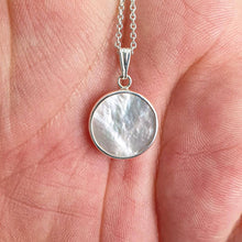 Load image into Gallery viewer, Sterling Silver Mother of Pearl necklace - Maxwell Harrison Jewellery - gift idea