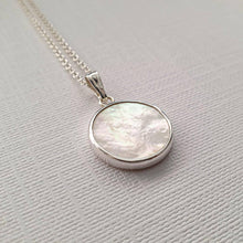 Load image into Gallery viewer, Sterling Silver Mother of Pearl necklace - Maxwell Harrison Jewellery - gift idea