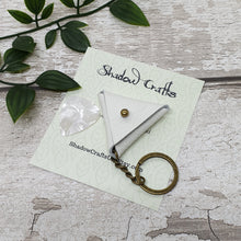 Load image into Gallery viewer, Leather Guitar Pick Pouch Keyring - Shadow Crafts