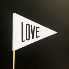 Load image into Gallery viewer, Mini Waver Flag - Love - Bow & Arrow UK