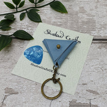 Load image into Gallery viewer, Leather Guitar Pick Pouch Keyring - Shadow Crafts