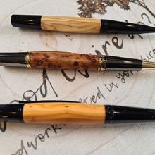 Load image into Gallery viewer, Luxury Wood turned Pens - Zeta Wooden refillable Pens - What Wood Claire Do?
