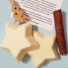 Load image into Gallery viewer, Christmas Star Solid Moisturiser Bar - Little Shop of Lathers - handmade body bar - Christmas gift ideas