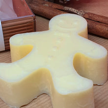 Load image into Gallery viewer, Gingerbread Guy Solid Moisturiser Bar - Little Shop of Lathers - handmade body bar - Christmas gift ideas