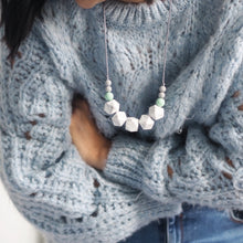 Load image into Gallery viewer, Teething Necklace - Dalston - Geometric Bead Teething Jewellery - East London Baby Co - Baby gift