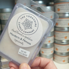 Load image into Gallery viewer, Candle - Mandarin and Mimosa - hand poured soy wax candles - The Yorkshire Candle Company Ltd