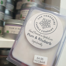Load image into Gallery viewer, Candle - Plum and Rhubarb - hand poured soy wax candles - The Yorkshire Candle Company Ltd