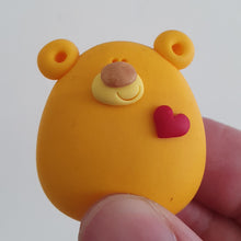 Load image into Gallery viewer, Bear - polymer clay pebble pets - LittleBigNose - animal lovers