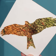 Load image into Gallery viewer, Vintage Map Coaster - wildlife silhouette - Yorkshire, Leeds - Studio Seven