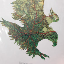 Load image into Gallery viewer, Vintage Map Artwork Framed Print - Golden Eagle - Available as Leeds, Yorkshire or Personalised Designs