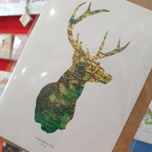 Load image into Gallery viewer, Vintage Map silhouette cards - Yorkshire and Leeds - Studio Seven