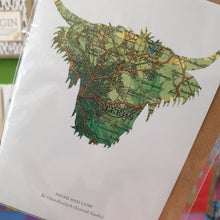 Load image into Gallery viewer, Vintage Map silhouette cards - Yorkshire and Leeds - Studio Seven