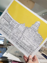 Load image into Gallery viewer, Hyde Park Leeds Collage - Illustration - A4 print - Art by Arjo - Yorkshire Art - Leeds