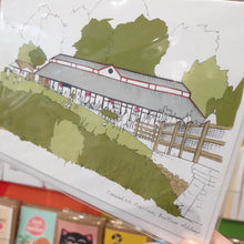 Load image into Gallery viewer, Cavendish Pavilion, Bolton Abbey Greetings Card- Accidental Vix Prints - Yorkshire illustrations