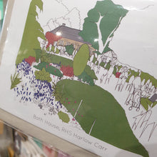 Load image into Gallery viewer, RHS Harlow Carr Greetings Card - Accidental Vix Prints - Yorkshire illustrations