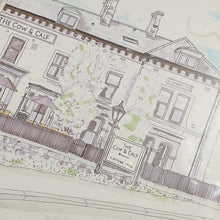 Load image into Gallery viewer, Cow and Calf pub Illustration - A4 print - Art by Arjo - Yorkshire Illustrations