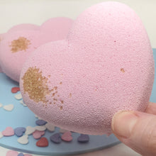 Load image into Gallery viewer, Sweet Heart Bath Bomb - Little Shop of Lathers -heart shaped sweet smelling bath bombs - Bath treats