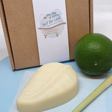 Load image into Gallery viewer, Self Be-Leaf Solid Moisturiser Bar - Little Shop of Lathers - handmade body bar