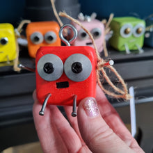 Load image into Gallery viewer, Scraplet - Small - Terry Flute - Wood robot figure