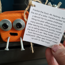 Load image into Gallery viewer, Scraplet - Small - Frankie the Duck - Wood robot figure