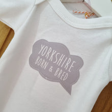 Load image into Gallery viewer, Yorkshire themed new baby gift set - Yorkshire Born and Bred - Olive Made