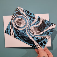 Load image into Gallery viewer, Otters Greeting Card - Rach Red Designs