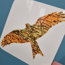 Load image into Gallery viewer, Vintage Map Coaster - wildlife silhouette - Yorkshire, Leeds - Studio Seven