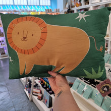 Load image into Gallery viewer, Lion Cushion - Jenna Lee Alldread - big cats