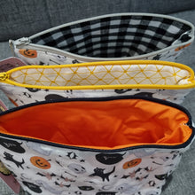 Load image into Gallery viewer, Halloween Characters pouch - Jenna Lee Alldread - make up bag - pencil case