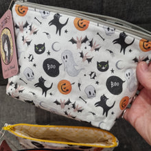 Load image into Gallery viewer, Halloween Characters pouch - Jenna Lee Alldread - make up bag - pencil case