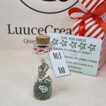 Load image into Gallery viewer, Number 1 Dad Football Bottle Keepsake - Luuce Creates