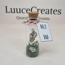 Load image into Gallery viewer, Number 1 Dad Football Bottle Keepsake - Luuce Creates