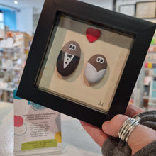 Load image into Gallery viewer, Wedding Pebble Art Frame - Pebbled19