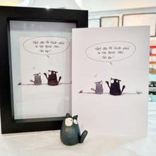 Load image into Gallery viewer, Kevin the Cat Art Print - Ninja Kevin - York Stone Buddies