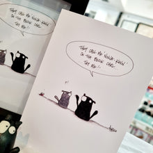 Load image into Gallery viewer, Kevin the Cat Art Print - Ninja Kevin - York Stone Buddies