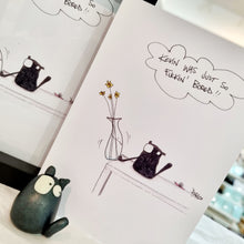 Load image into Gallery viewer, Kevin the Cat Art Print - So Bored... - York Stone Buddies