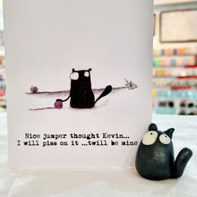 Load image into Gallery viewer, Kevin the Cat Art Print - Nice Jumper - York Stone Buddies