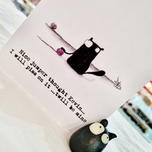 Load image into Gallery viewer, Kevin the Cat Art Print - Nice Jumper - York Stone Buddies
