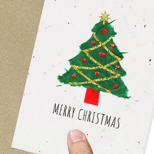Load image into Gallery viewer, Wildflower Seed Plantable Greetings Card - Merry Christmas - Eco Friendly Cards