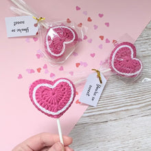 Load image into Gallery viewer, You're So Sweet - Crochet Amigurami Lollipop - Cute Valentines / Anniversary gift idea - CuddlingaCactus