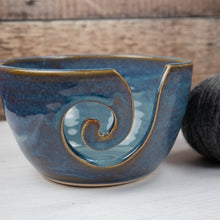 Load image into Gallery viewer, Yarn Bowl - Denim Blue - Thrown In Stone