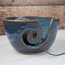 Load image into Gallery viewer, Yarn Bowl - Denim Blue - Thrown In Stone