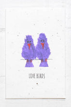Load image into Gallery viewer, Wildflower Seed Plantable Greetings Card - Love Birds - Eco Friendly Cards