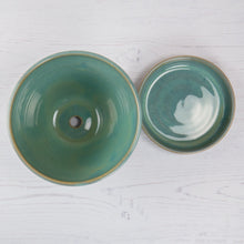 Load image into Gallery viewer, Ceramic Plant Pot - Sea Mist Green - Thrown In Stone