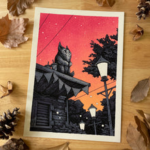 Load image into Gallery viewer, Stood up at the Snack Stand - A4 print - Simon J Curd