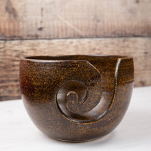 Load image into Gallery viewer, Yarn Bowl - Speckled Brown - Thrown In Stone - Collection Only