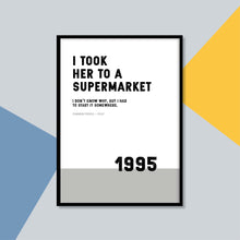 Load image into Gallery viewer, Song Lyrics Print - Common People - Pulp - JAM Artworks