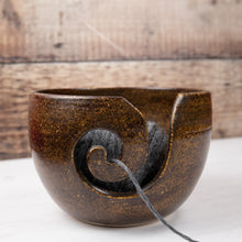 Load image into Gallery viewer, Yarn Bowl - Speckled Brown - Thrown In Stone - Collection Only