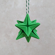 Load image into Gallery viewer, Origami Star Christmas Tree Bauble - Paper decorations - Origami Blooms